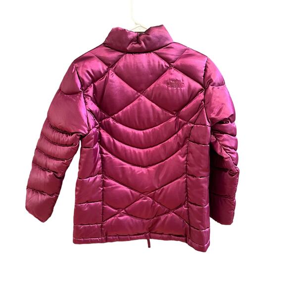 North Face Down Quilted Puffer Jacket Purple Size Girls XL 18 Women's Medium - Picture 2 of 12